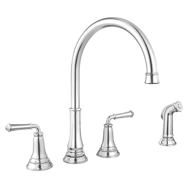 Delancey 2-Handle High-Arc Kitchen Faucet, Polished Chrome